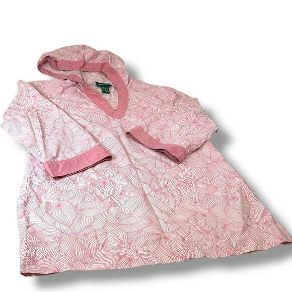 LL Bean Pink Hooded Tunic - Picture 11 of 11